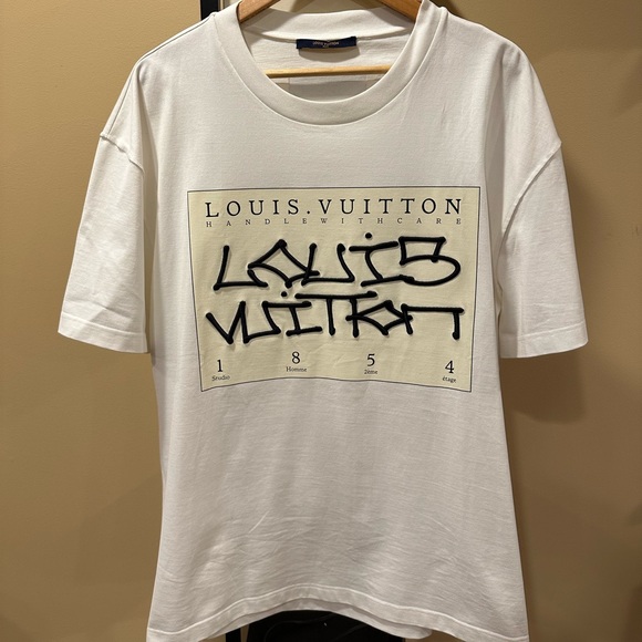 Louis Vuitton Signature Box Logo 1854 White T-Shirt